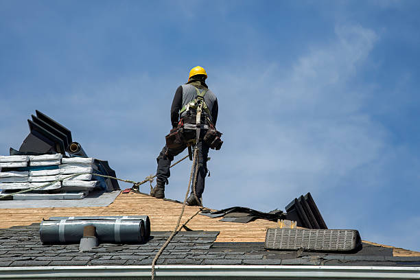Professional Metal Roofing technician working in Shirley, IN